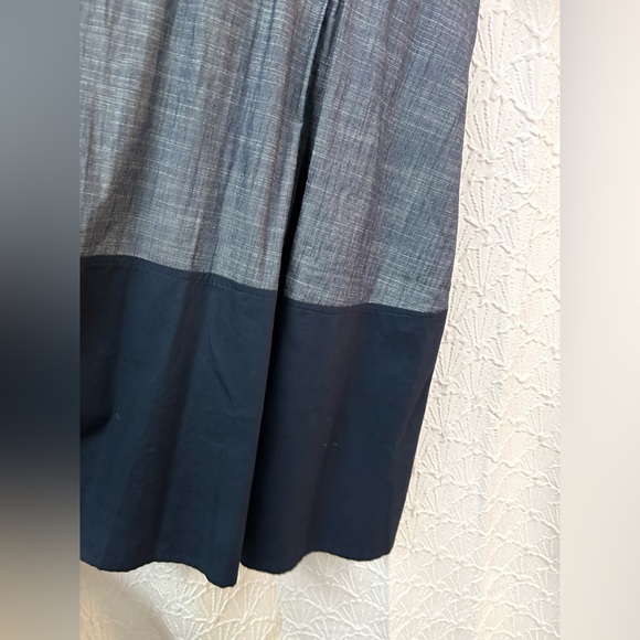 EShakti Medium Blue Cotton Dress - Picture 7 of 11